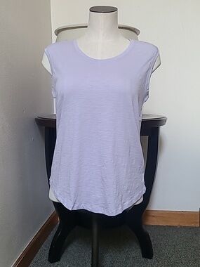 NWT Barefoot Dreams Malibu Collection Slub Sleeveless Top Size S Violet
